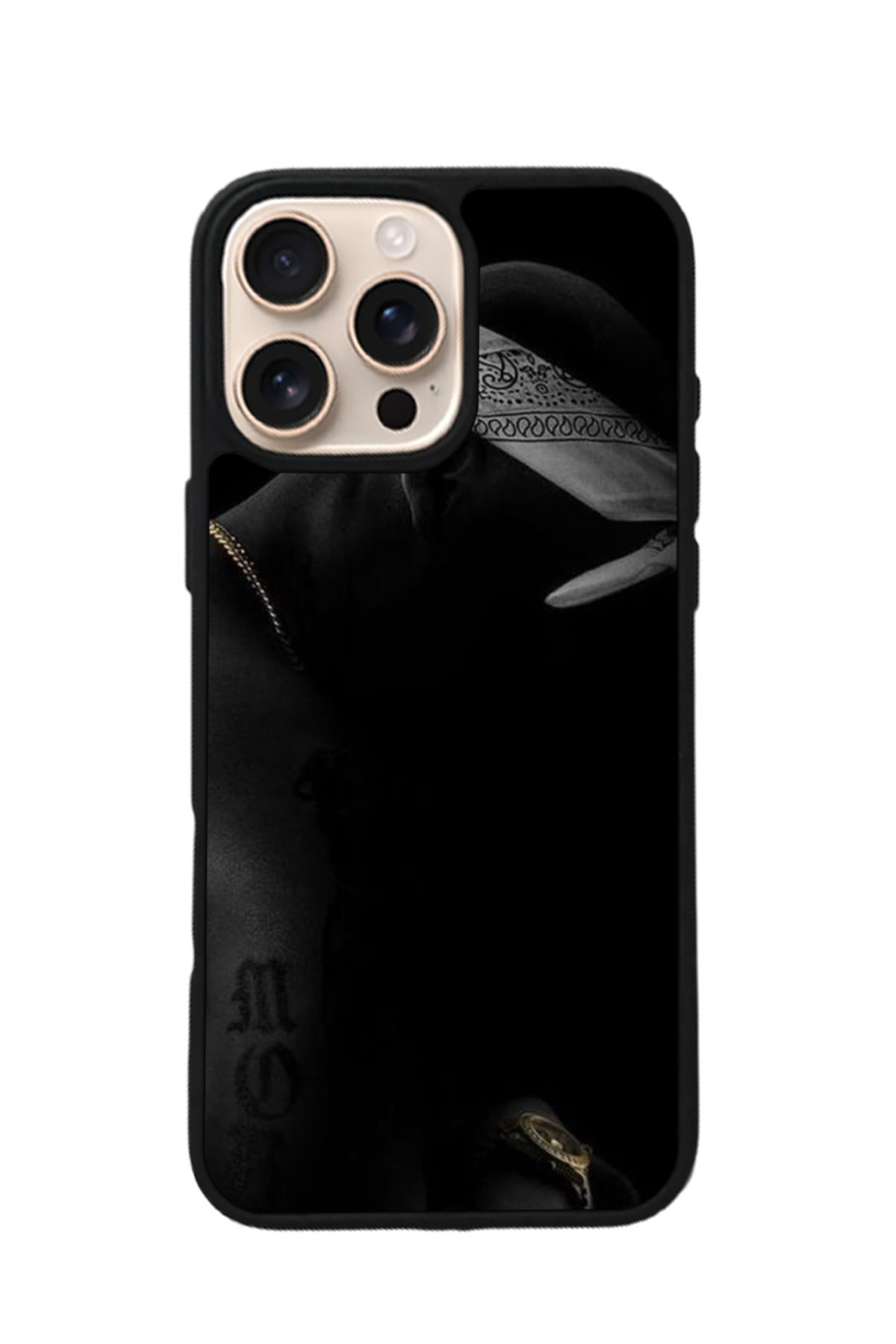 iPhone 16 Pro Max Uyumlu Tupac Tasarımlı Glossy Premium Kılıf