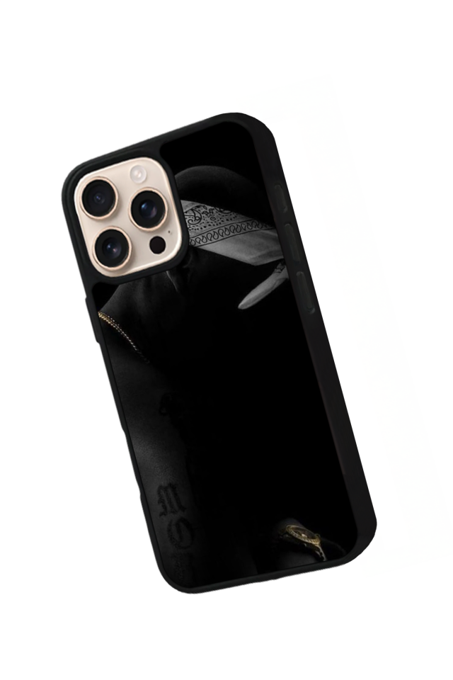 iPhone 16 Pro Max Uyumlu Tupac Tasarımlı Glossy Premium Kılıf