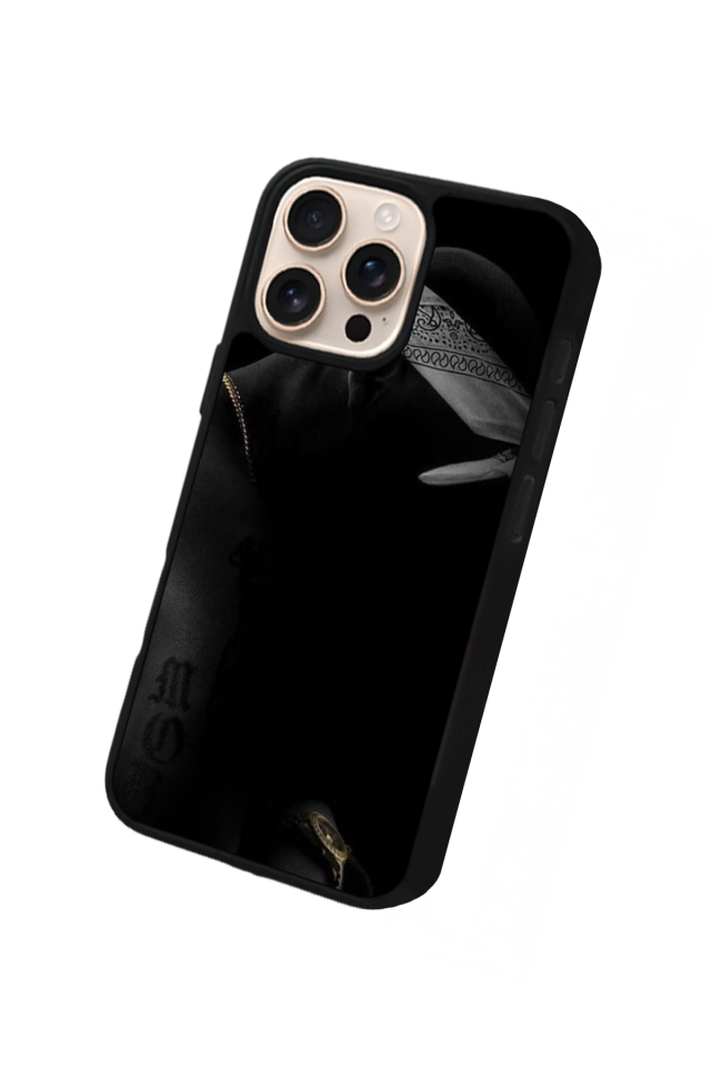 iPhone 16 Pro Max Uyumlu Tupac Tasarımlı Glossy Premium Kılıf