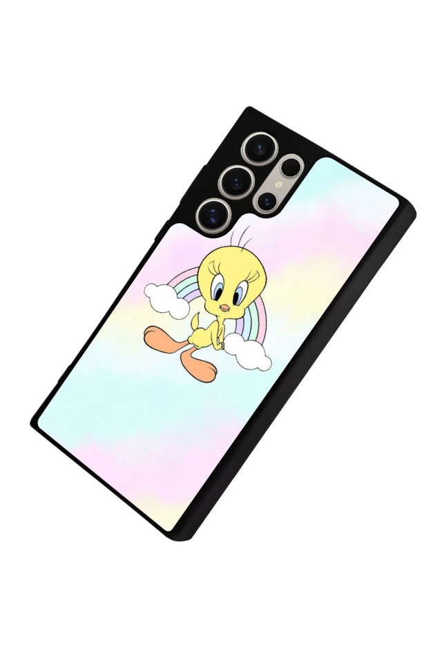 Samsung Galaxy S23 Ultra Uyumlu Tweety Tasarımlı Glossy Premium Kılıf