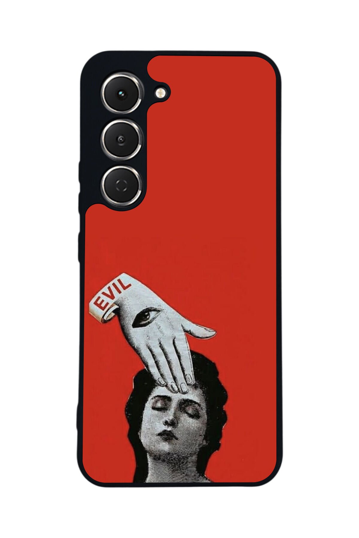 Tecno Spark 40 Pro Uyumlu Kirmizi Tasarımlı Glossy Premium Kılıf