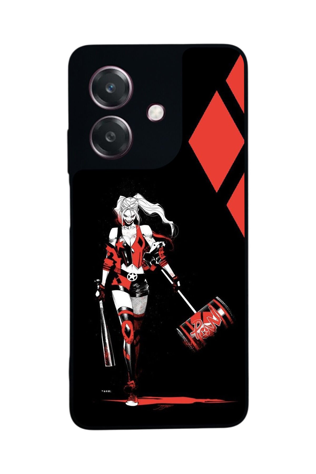 Oppo A3 5G Uyumlu HarleyQueen Tasarımlı Glossy Premium Kılıf