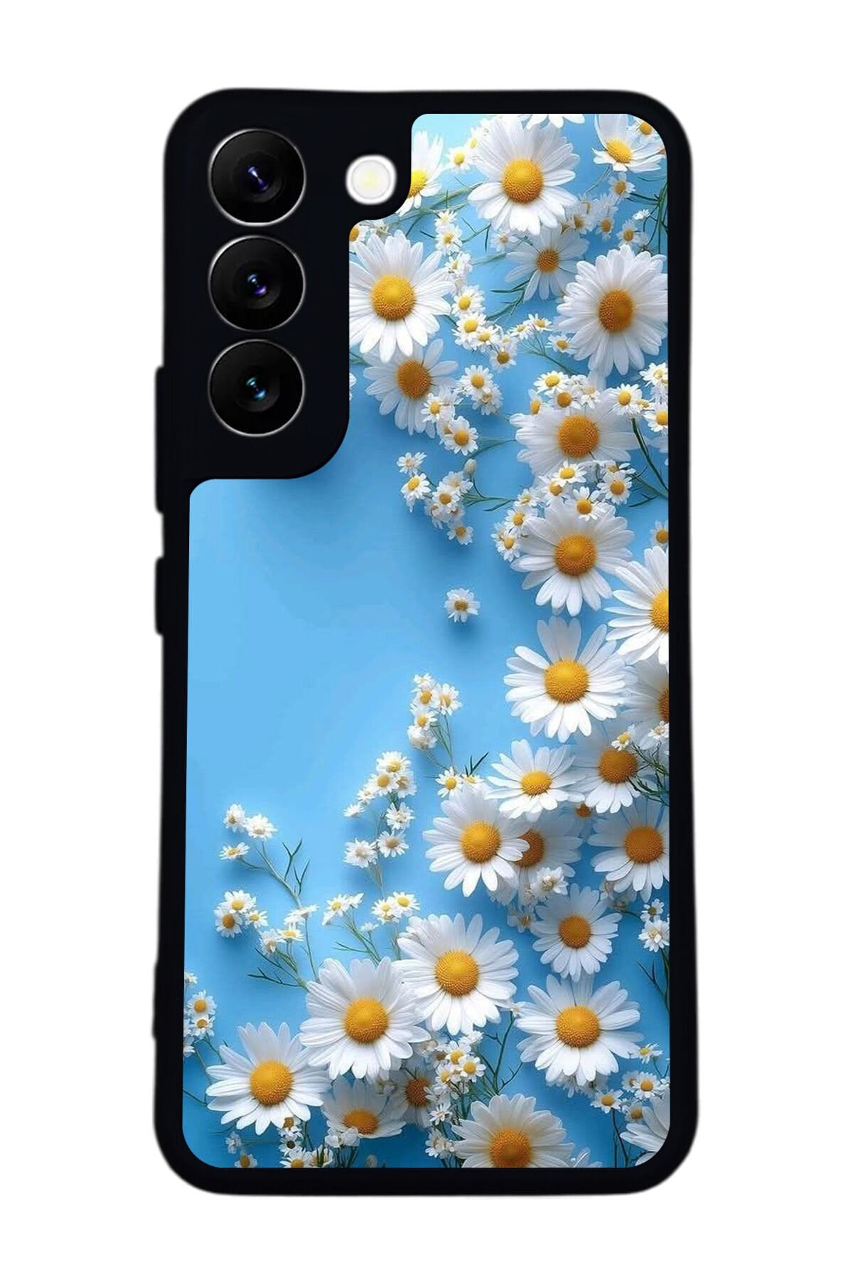 Samsung Galaxy S22 Uyumlu Cicek Tasarımlı Glossy Premium Kılıf