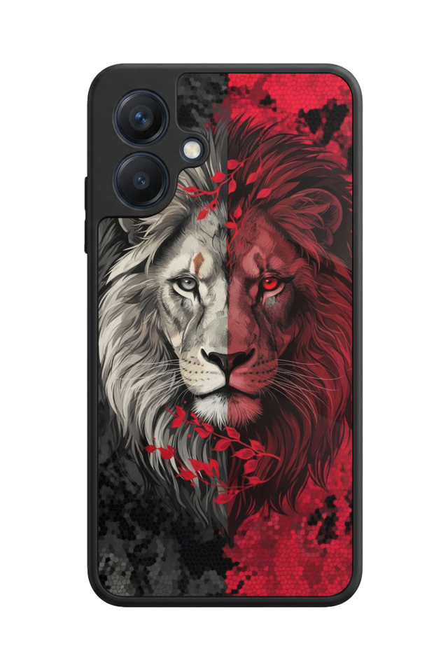 Samsung Galaxy A07 Uyumlu Aslan Tasarımlı Glossy Premium Kılıf