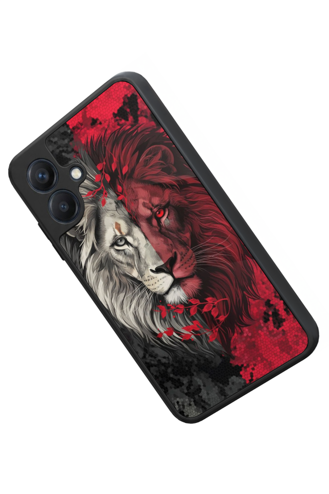 Samsung Galaxy A07 Uyumlu Aslan Tasarımlı Glossy Premium Kılıf