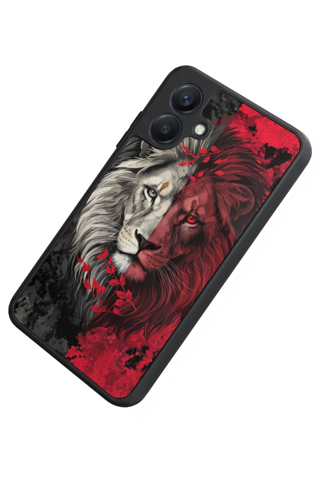 Samsung Galaxy A07 Uyumlu Aslan Tasarımlı Glossy Premium Kılıf