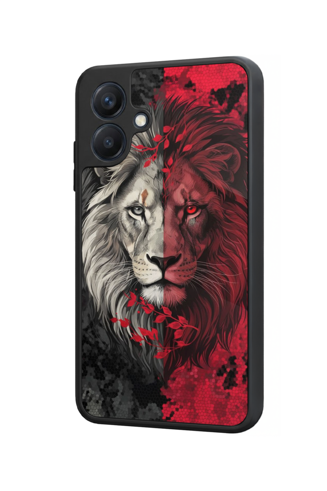 Samsung Galaxy A07 Uyumlu Aslan Tasarımlı Glossy Premium Kılıf