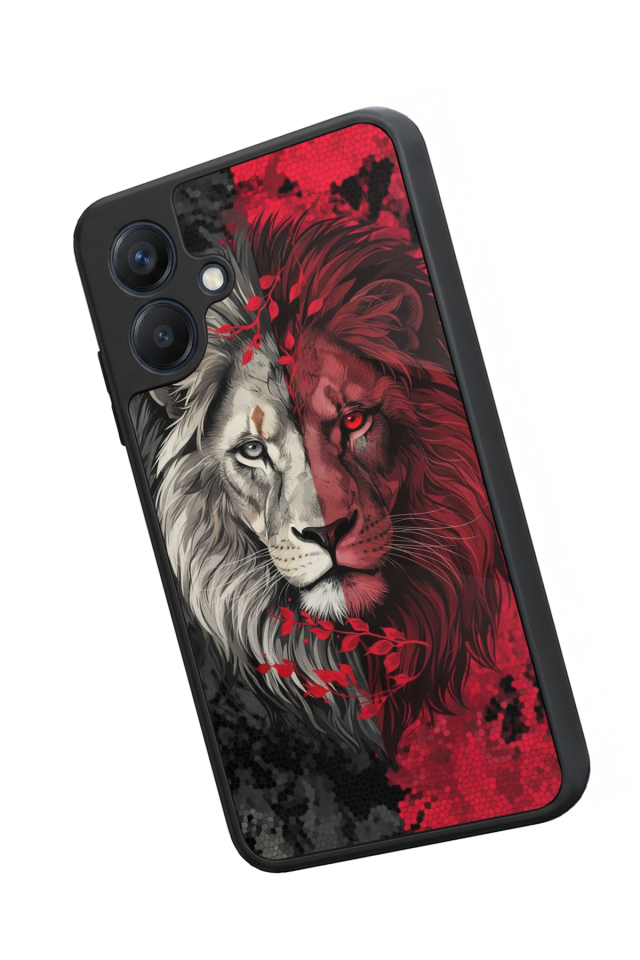Samsung Galaxy A07 Uyumlu Aslan Tasarımlı Glossy Premium Kılıf