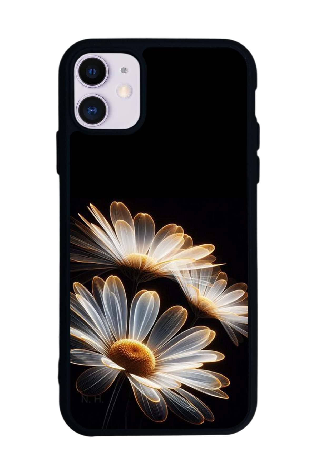 iPhone 11 Uyumlu Cicek Tasarımlı Glossy Premium Kılıf