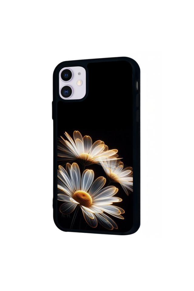 iPhone 11 Uyumlu Cicek Tasarımlı Glossy Premium Kılıf
