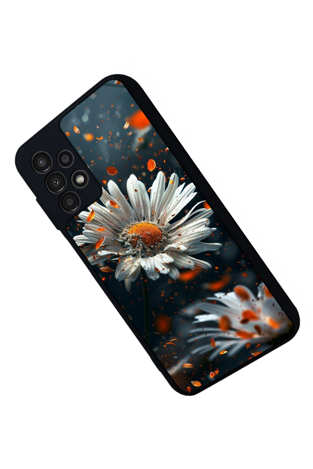 Samsung Galaxy A13 Uyumlu Cicek Tasarımlı Glossy Premium Kılıf