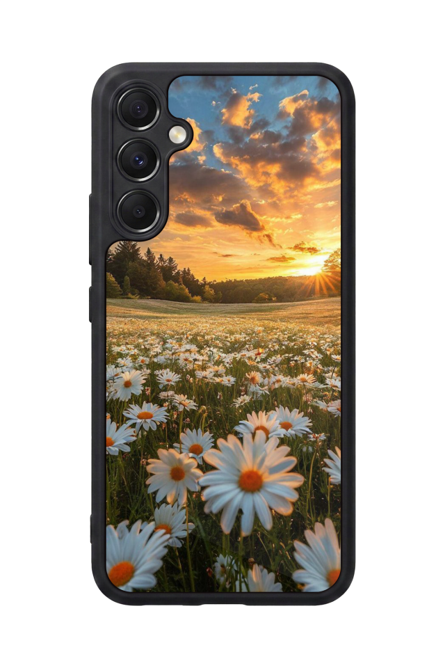 Samsung Galaxy M34 Uyumlu Cicek Tasarımlı Glossy Premium Kılıf