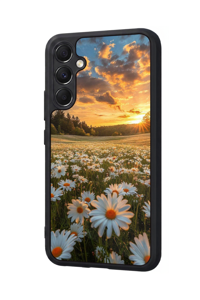 Samsung Galaxy M34 Uyumlu Cicek Tasarımlı Glossy Premium Kılıf