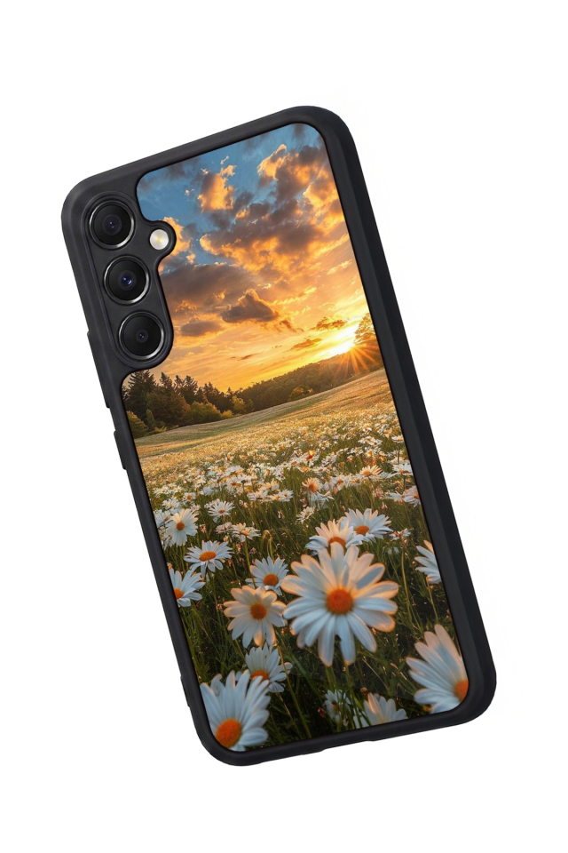 Samsung Galaxy M34 Uyumlu Cicek Tasarımlı Glossy Premium Kılıf