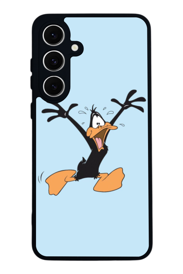 Samsung Galaxy S24 FE Uyumlu Daffy duck Tasarımlı Glossy Premium Kılıf