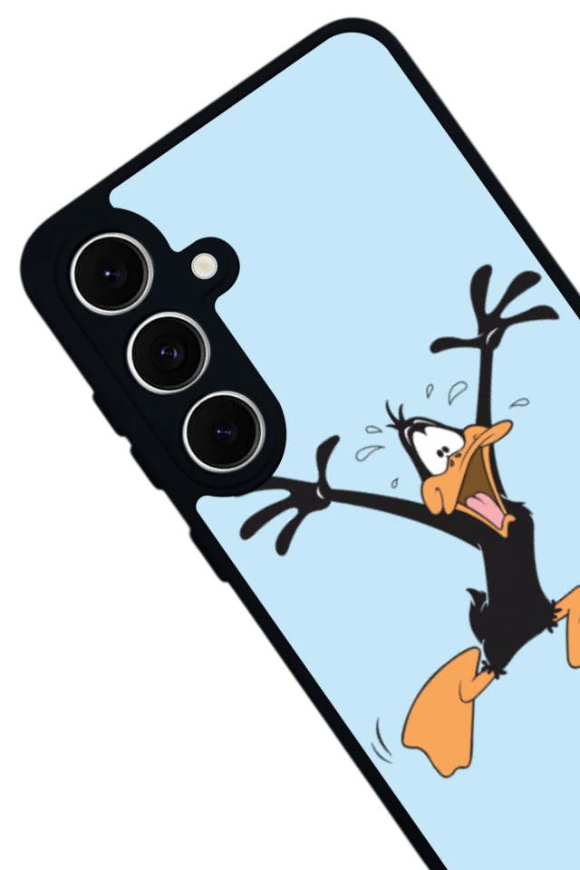Samsung Galaxy S24 FE Uyumlu Daffy duck Tasarımlı Glossy Premium Kılıf