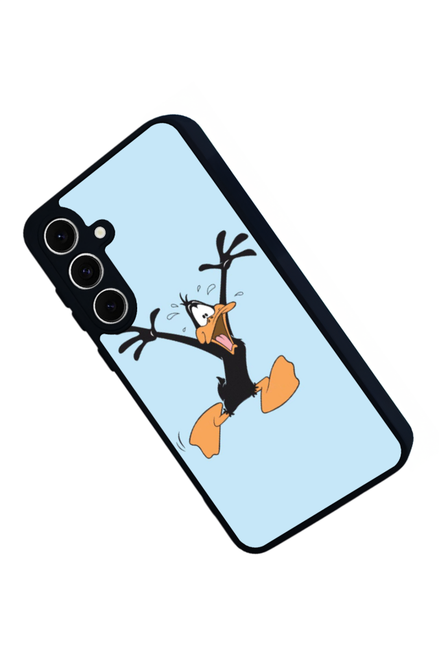 Samsung Galaxy S24 FE Uyumlu Daffy duck Tasarımlı Glossy Premium Kılıf
