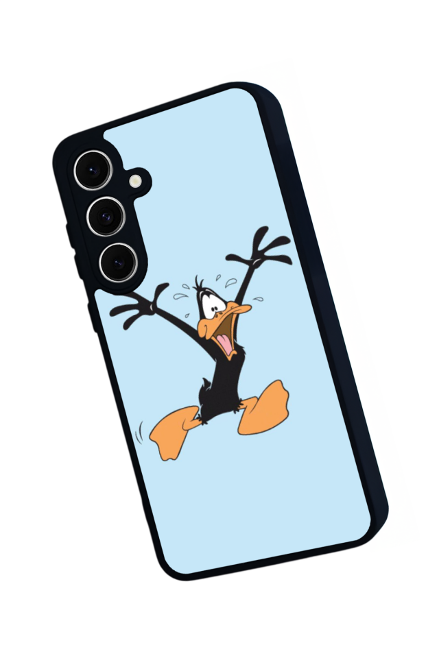 Samsung Galaxy S24 FE Uyumlu Daffy duck Tasarımlı Glossy Premium Kılıf