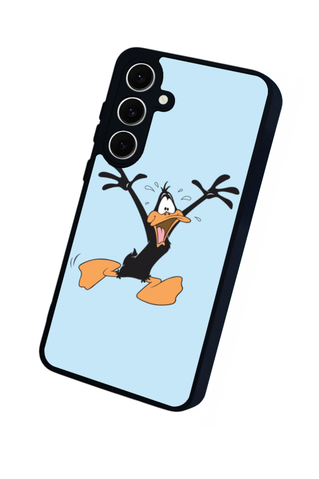 Samsung Galaxy S24 FE Uyumlu Daffy duck Tasarımlı Glossy Premium Kılıf