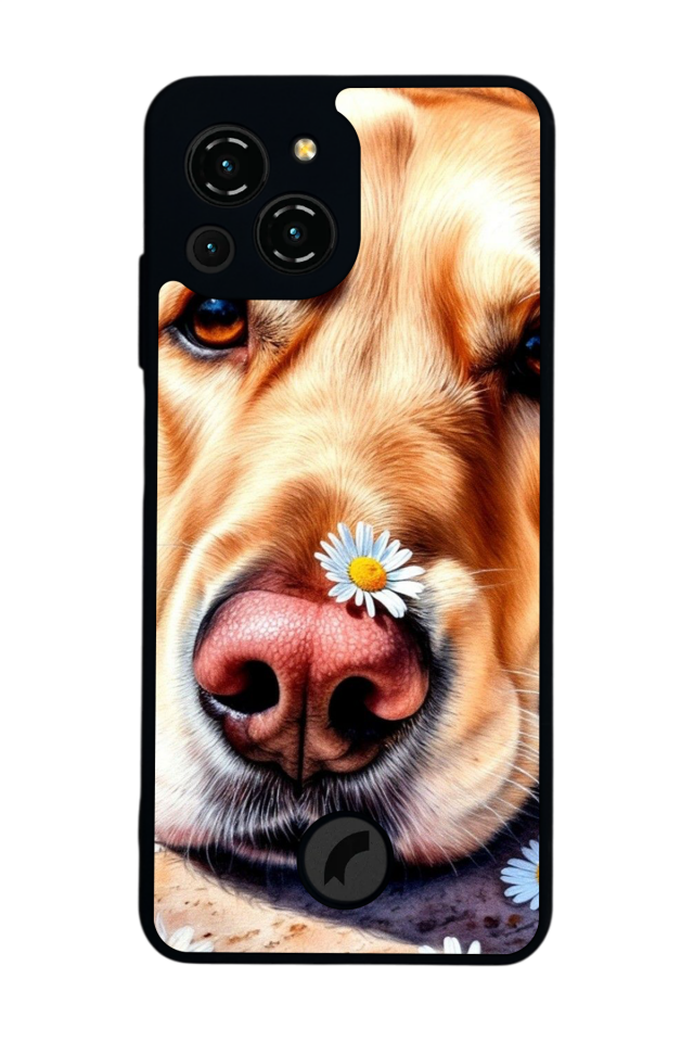 Reeder S23 Pro Max Uyumlu Golden Kopek Tasarımlı Glossy Premium Kılıf