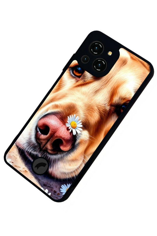 Reeder S23 Pro Max Uyumlu Golden Kopek Tasarımlı Glossy Premium Kılıf