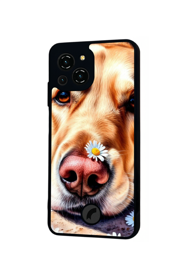 Reeder S23 Pro Max Uyumlu Golden Kopek Tasarımlı Glossy Premium Kılıf