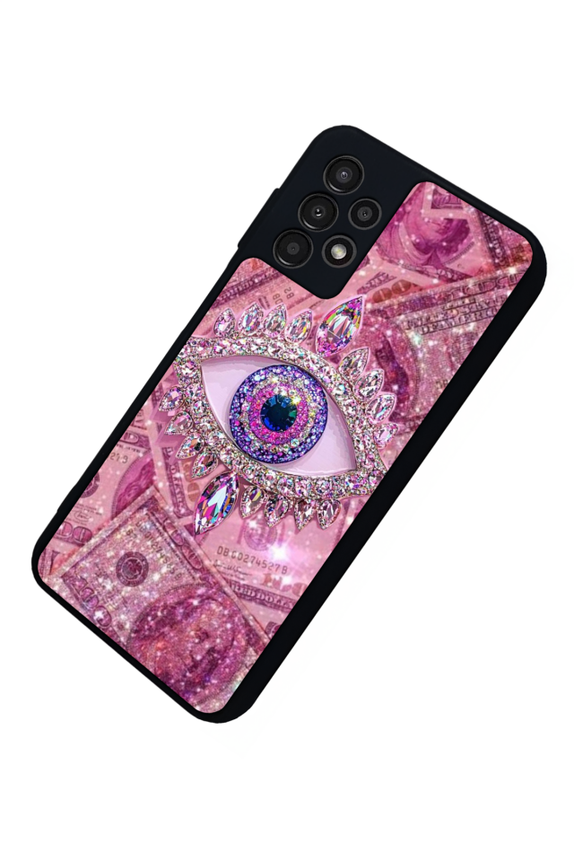 Samsung Galaxy A23 Uyumlu Göz Tasarımlı Glossy Premium Kılıf