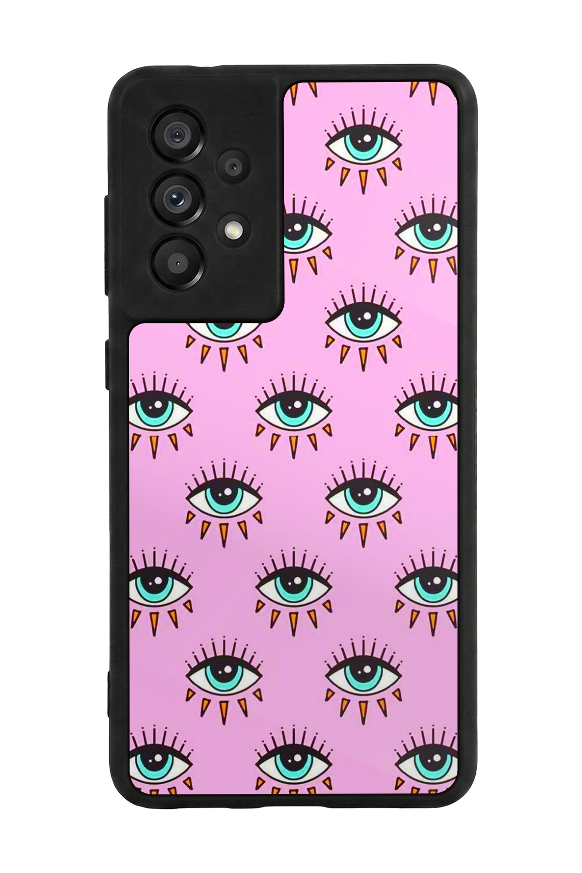 Samsung Galaxy A73 Uyumlu Göz Tasarımlı Glossy Premium Kılıf