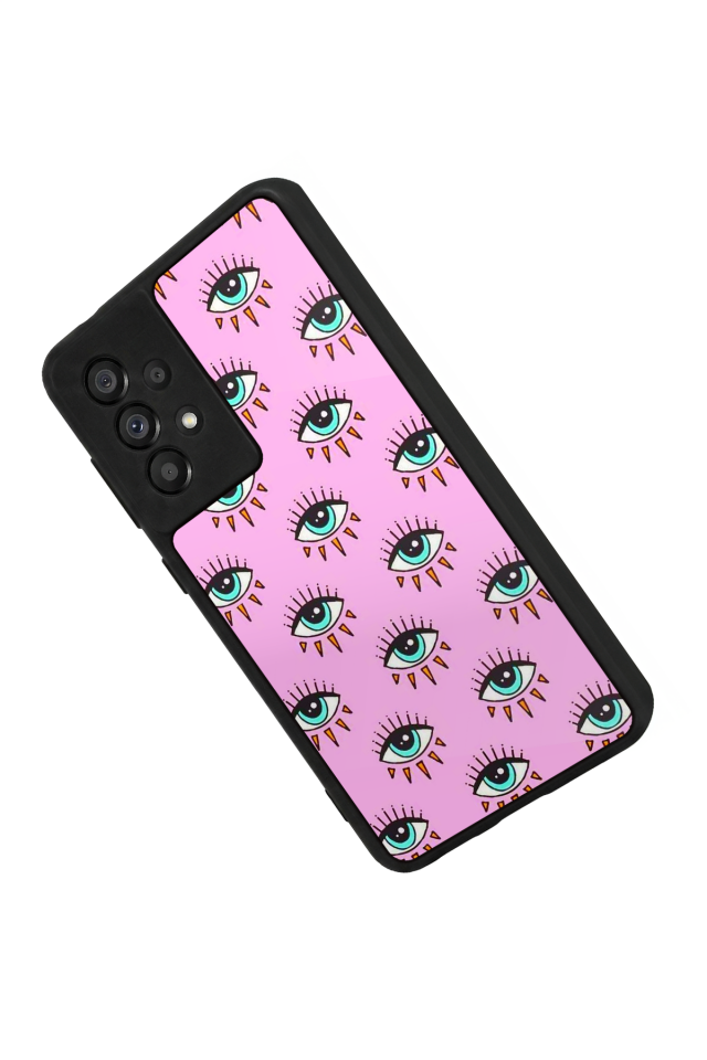 Samsung Galaxy A73 Uyumlu Göz Tasarımlı Glossy Premium Kılıf