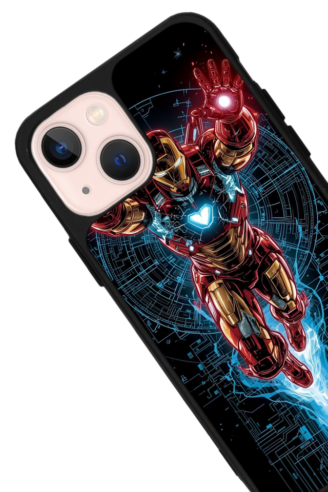 iPhone 15 Uyumlu Iron Man ( Demir Adam ) Tasarımlı Glossy Premium Kılıf