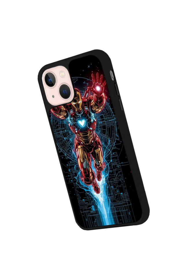 iPhone 15 Uyumlu Iron Man ( Demir Adam ) Tasarımlı Glossy Premium Kılıf