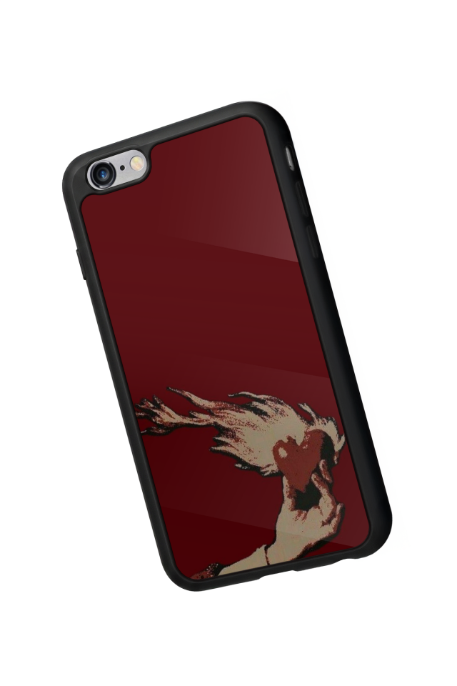 iPhone 6s Plus Uyumlu Kalp Love Tasarımlı Glossy Premium Kılıf