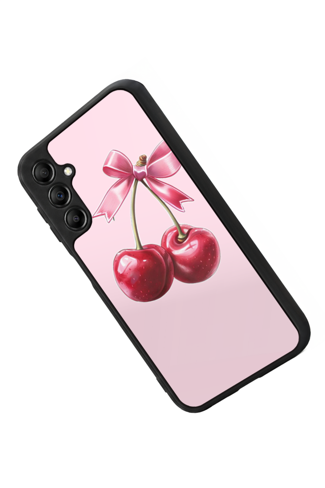 Samsung Galaxy A14 Uyumlu Kiraz Tasarımlı Glossy Premium Kılıf