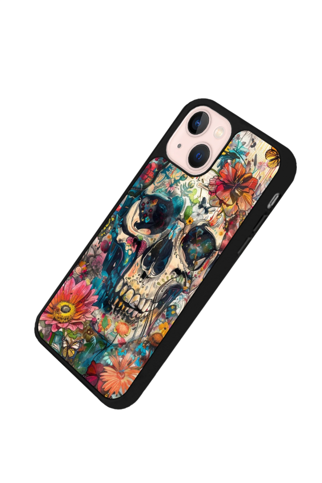 iPhone 14 Plus Uyumlu KuruKafa Tasarımlı Glossy Premium Kılıf