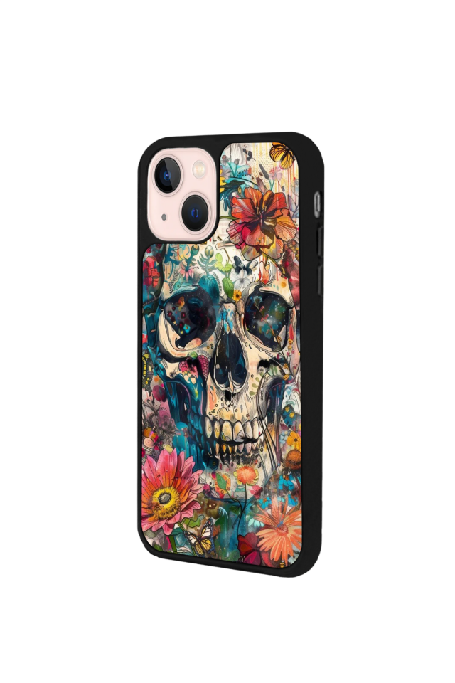 iPhone 14 Plus Uyumlu KuruKafa Tasarımlı Glossy Premium Kılıf