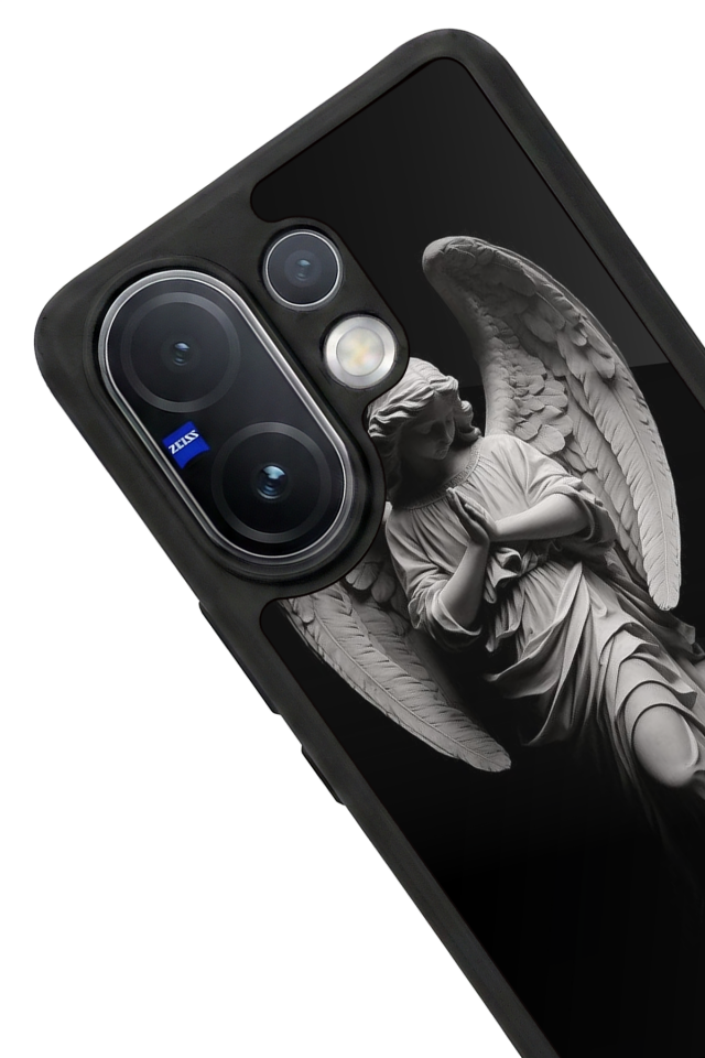 Vivo V60 Uyumlu Melek Tasarımlı Glossy Premium Kılıf