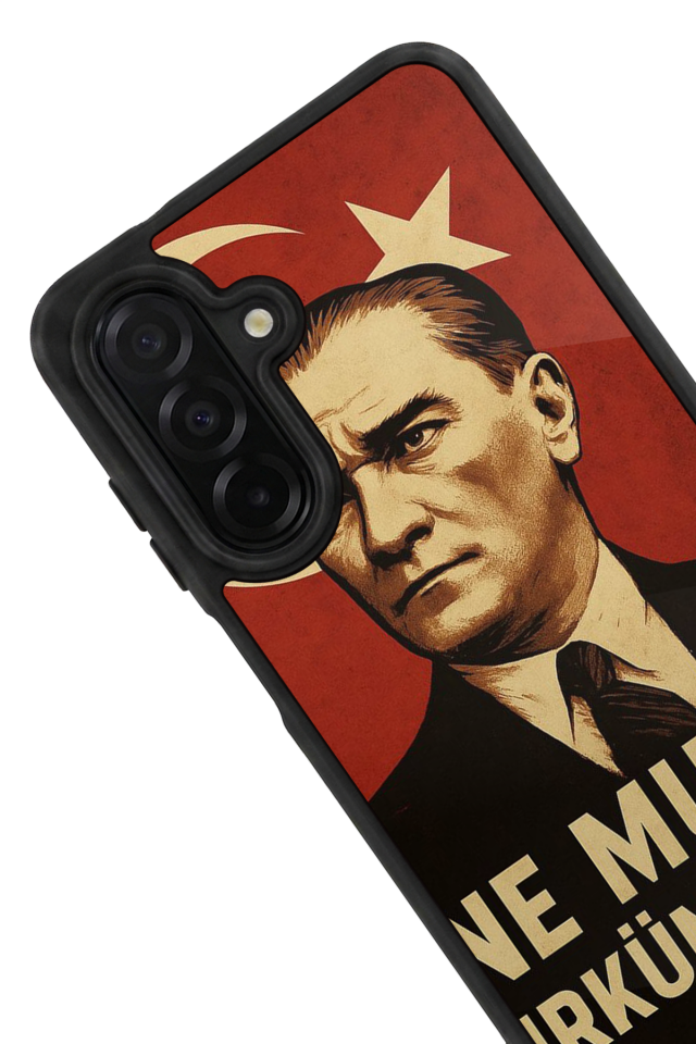 Samsung Galaxy A36 Uyumlu  Mustafa Kemal Ataturk Tasarımlı Glossy Premium Kılıf