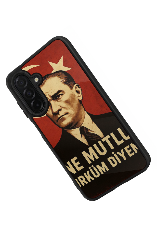 Samsung Galaxy A36 Uyumlu  Mustafa Kemal Ataturk Tasarımlı Glossy Premium Kılıf