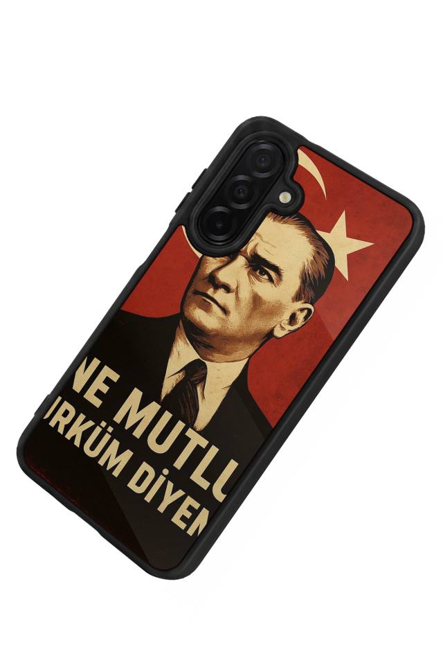 Samsung Galaxy A36 Uyumlu  Mustafa Kemal Ataturk Tasarımlı Glossy Premium Kılıf