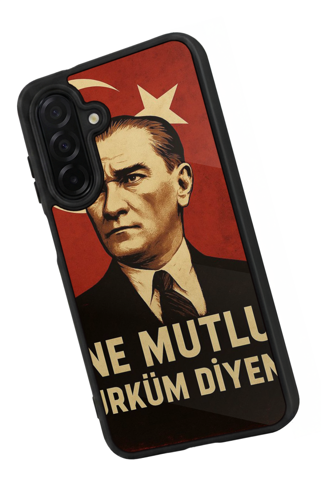 Samsung Galaxy A36 Uyumlu  Mustafa Kemal Ataturk Tasarımlı Glossy Premium Kılıf