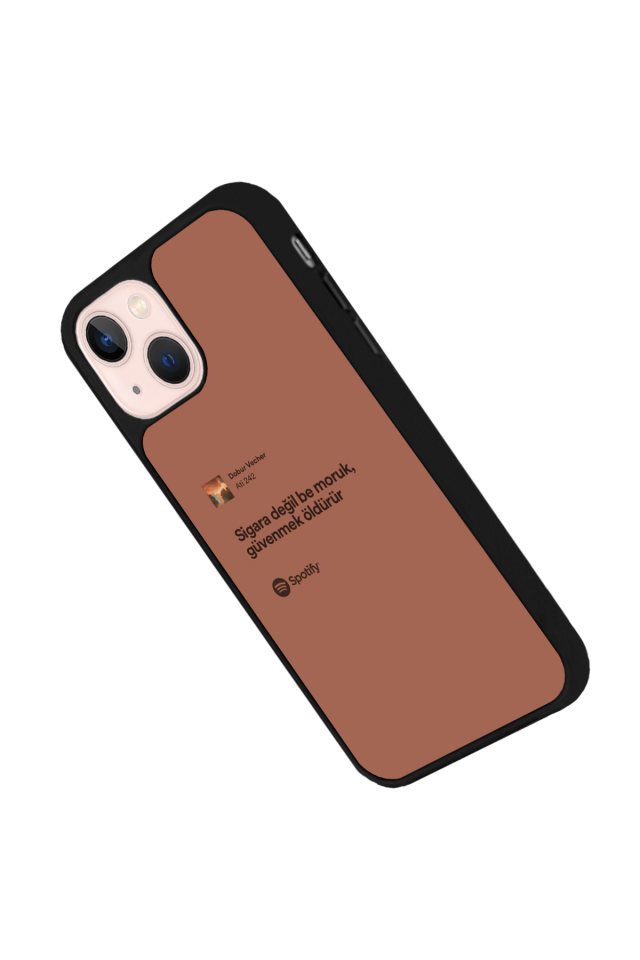 iPhone 13/14 Uyumlu Sarki Sozleri Tasarımlı Glossy Premium Kılıf