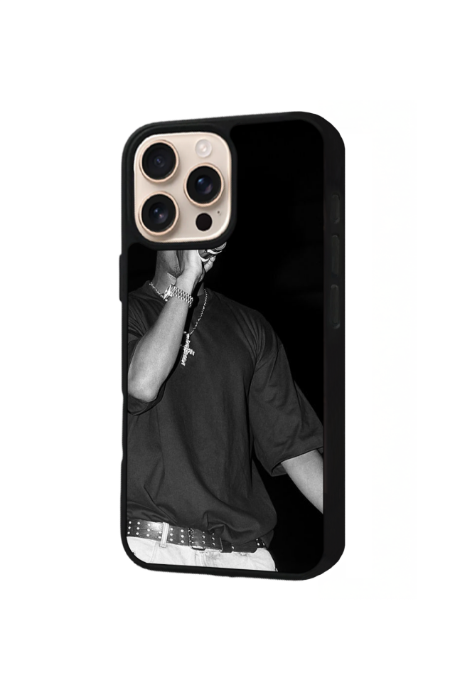 iPhone 16 Pro Max Uyumlu Tupac Tasarımlı Glossy Premium Kılıf