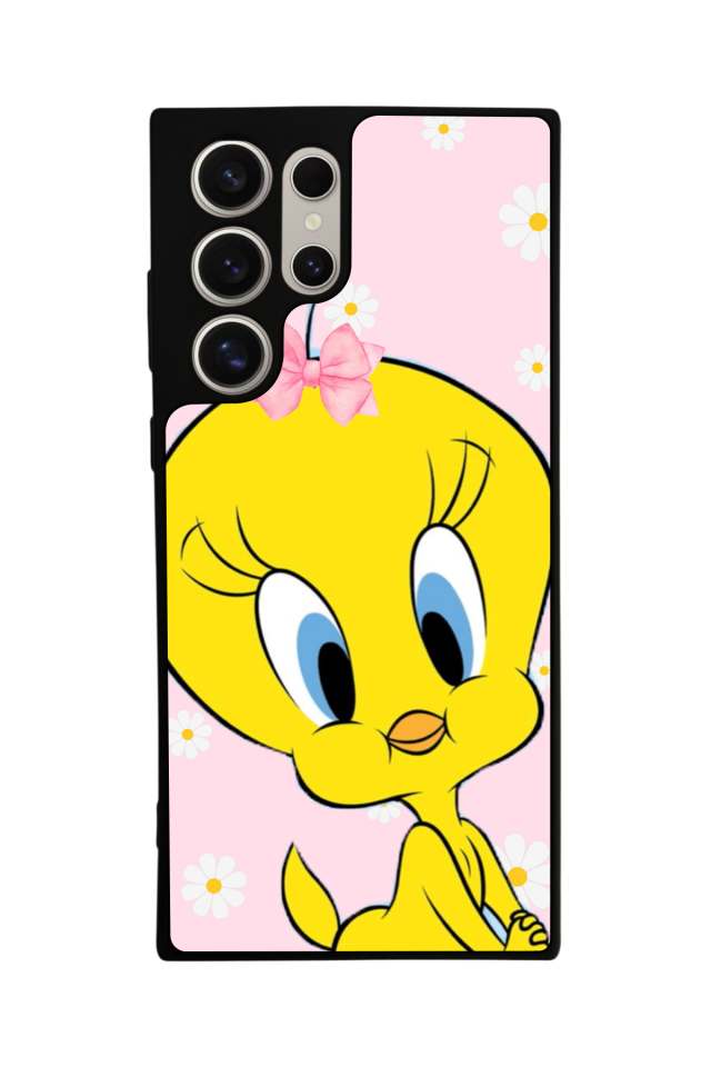 Samsung Galaxy S23 Ultra Uyumlu Tweety Tasarımlı Glossy Premium Kılıf