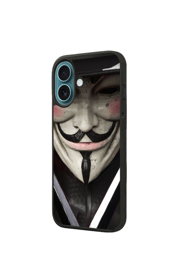iPhone 16 Uyumlu Vendetta Tasarımlı Glossy Premium Kılıf