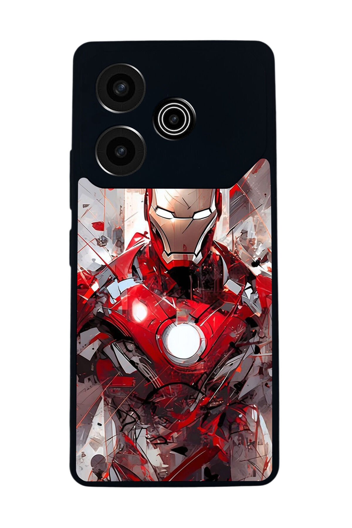 Tecno Pova 6 Uyumlu Iron Man ( Demir Adam ) Tasarımlı Glossy Premium Kılıf