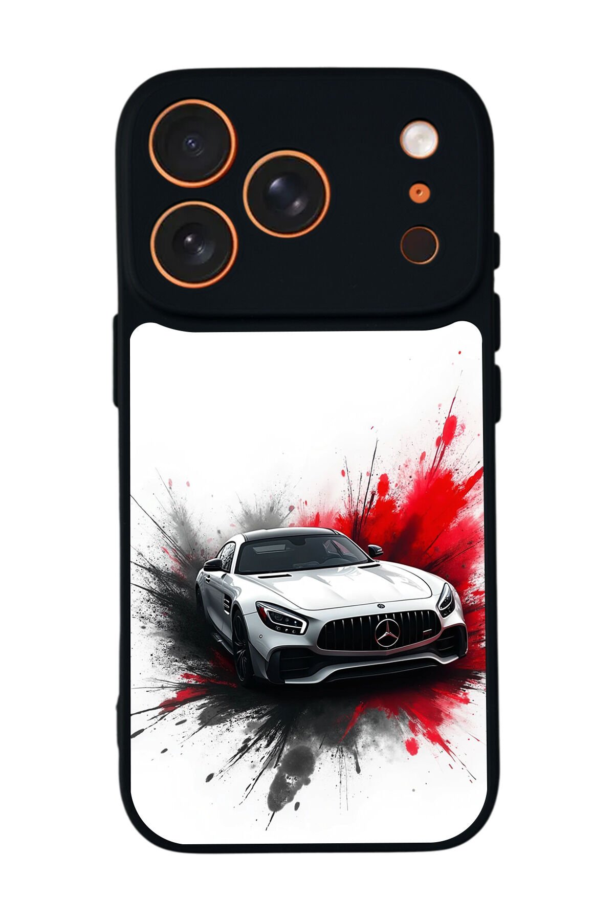 iPhone 17 Pro Max Uyumlu Mercedes Tasarımlı Glossy Premium Kılıf