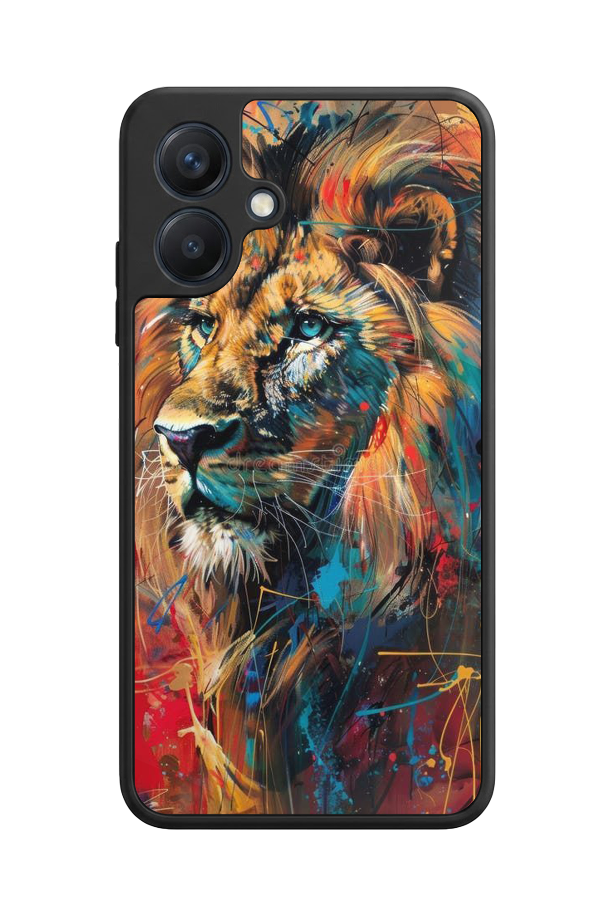 Samsung Galaxy A07 Uyumlu Aslan Tasarımlı Glossy Premium Kılıf