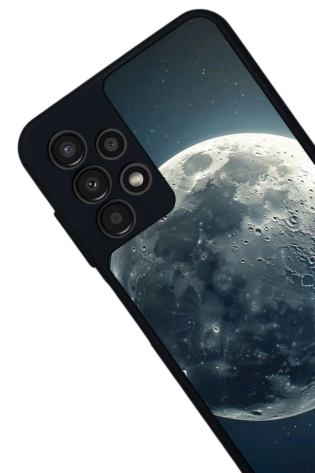 Samsung Galaxy A23 Uyumlu Ay Tasarımlı Glossy Premium Kılıf