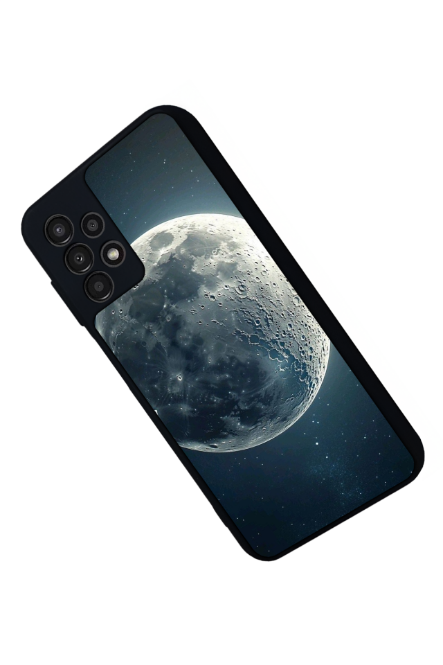 Samsung Galaxy A23 Uyumlu Ay Tasarımlı Glossy Premium Kılıf