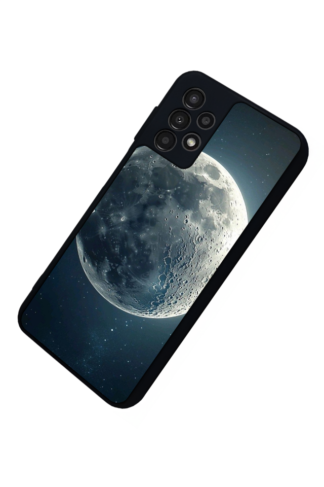 Samsung Galaxy A23 Uyumlu Ay Tasarımlı Glossy Premium Kılıf